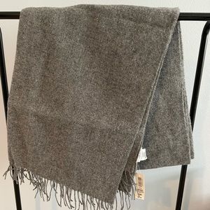 Grey wool Wilfred blanket scarf